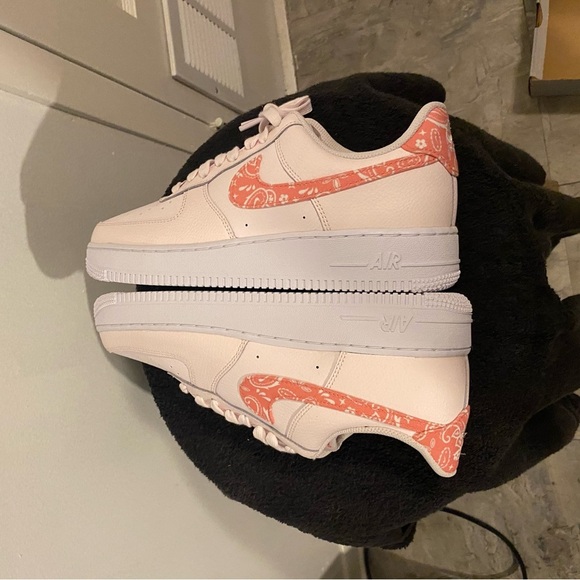 Nike Shoes - Nike Pink and White Sneakers Air Force 1
